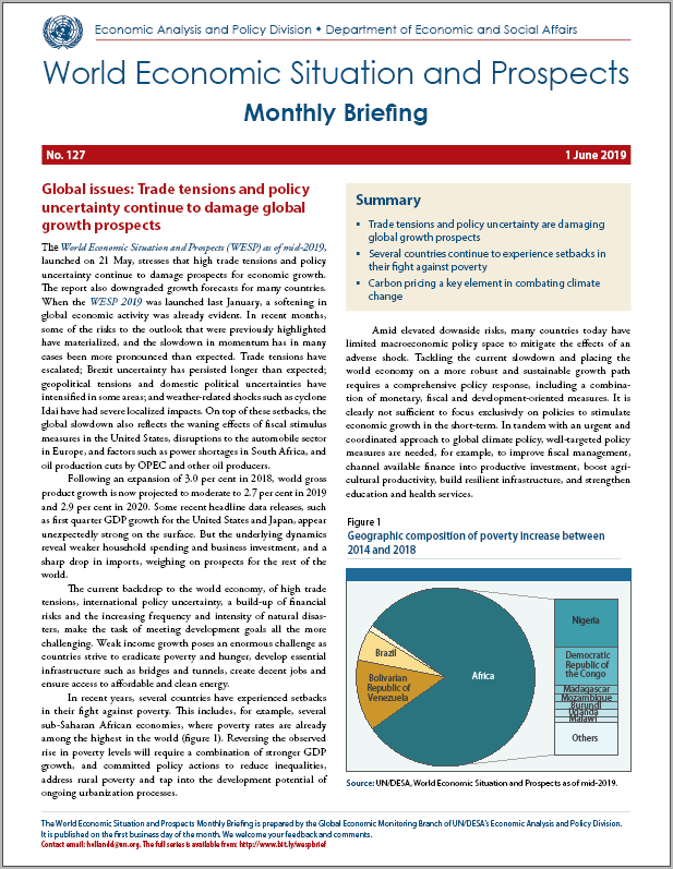 World Economic Situation and Prospects - June 2019 Monthly Briefing
