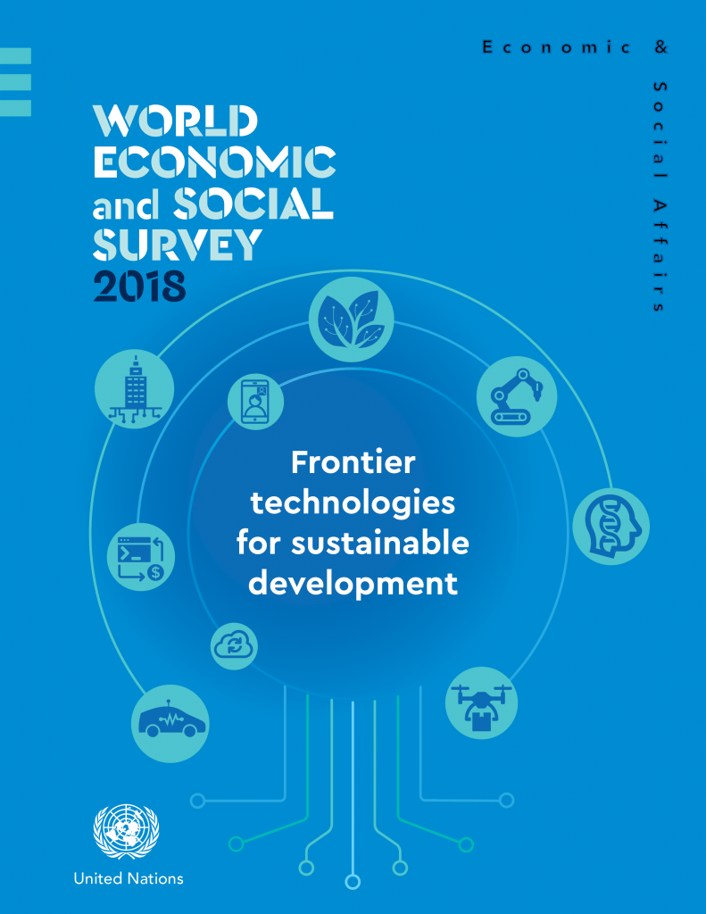 World Economic and Social Survey 2018: Frontier technologies for sustainable development front cover